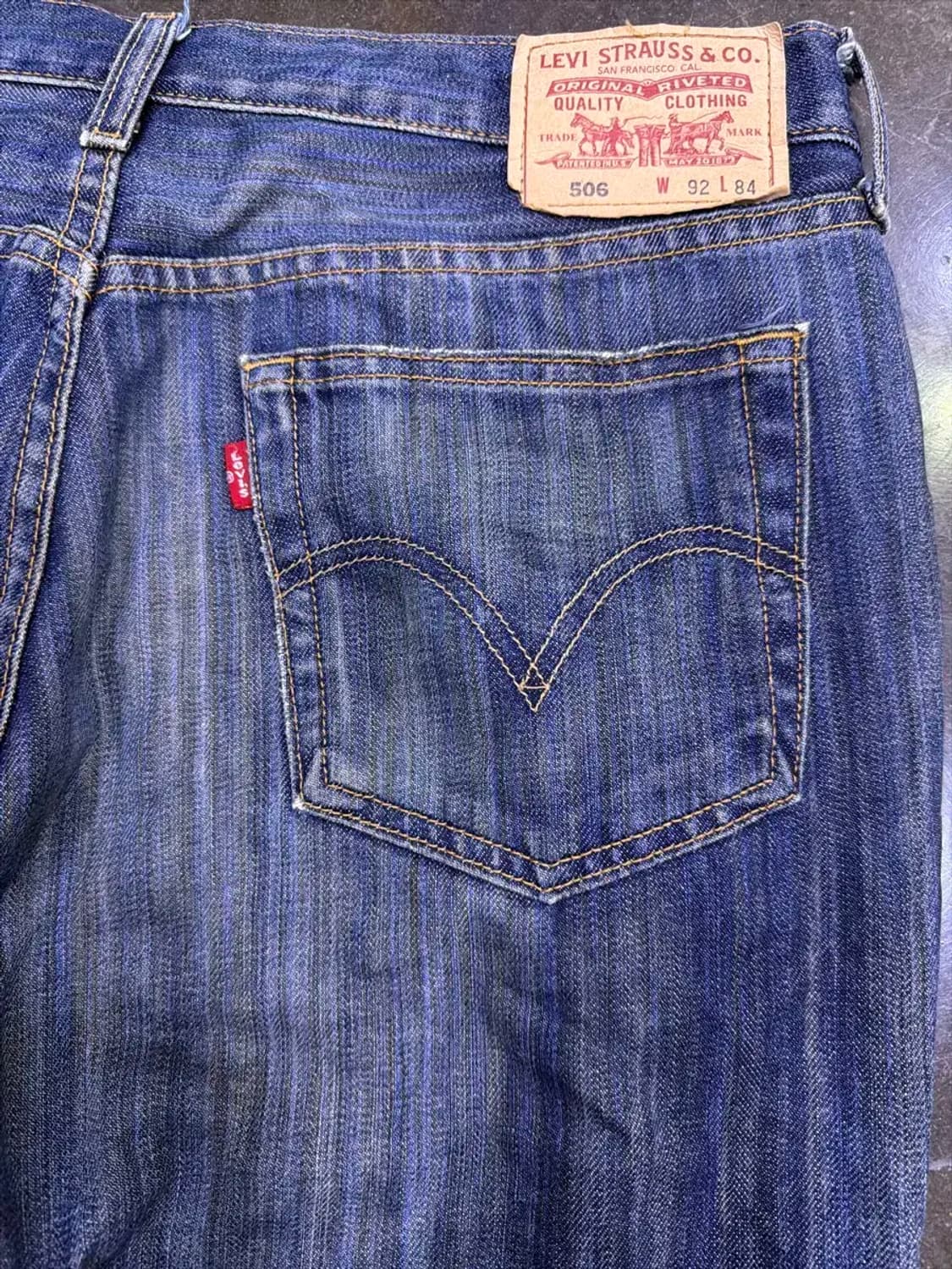 리바이스 506 헤링본 패턴 코리아탭 컴포트 스트레이트 데님팬츠 36 상품이미지8