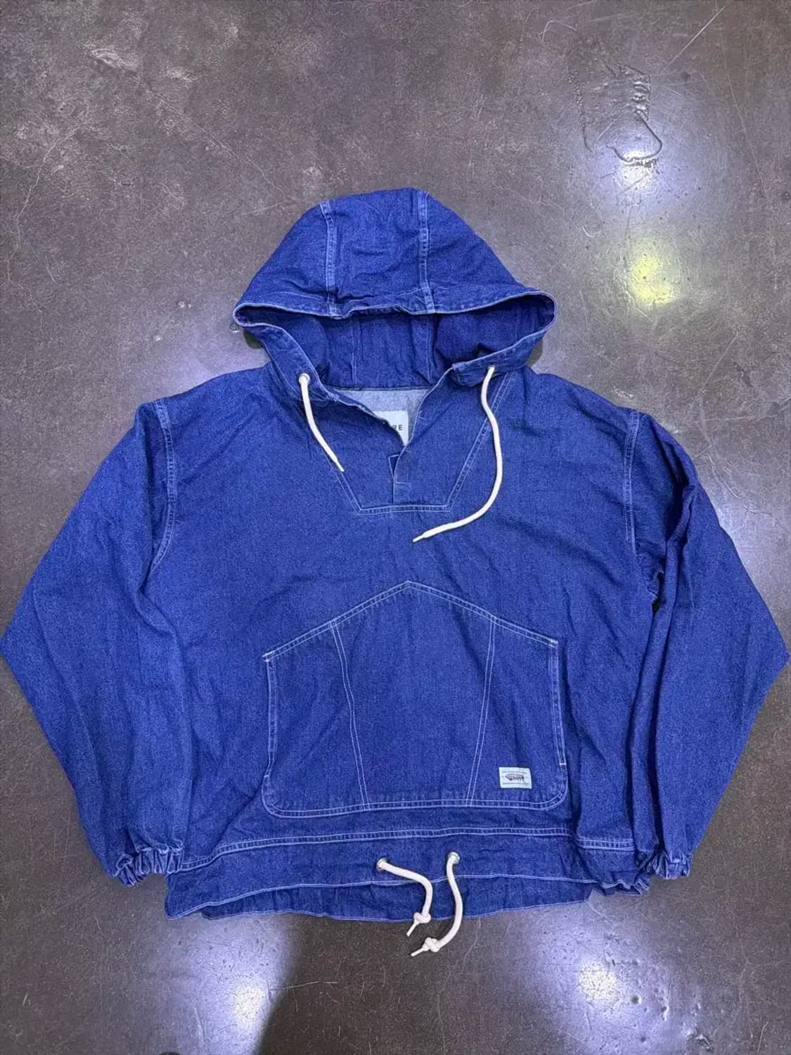 레어 데님 후드 아노락 청자켓 L 상품이미지1