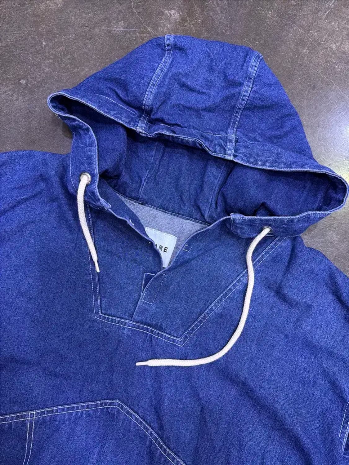 레어 데님 후드 아노락 청자켓 L 상품이미지3