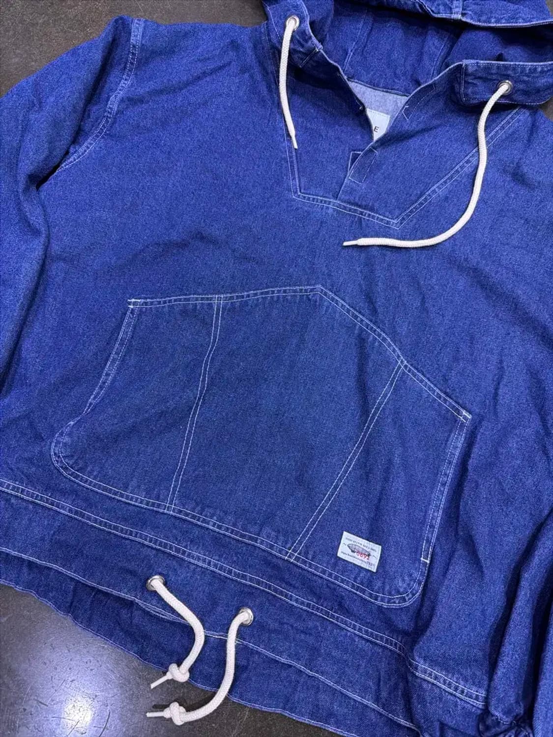 레어 데님 후드 아노락 청자켓 L 상품이미지4