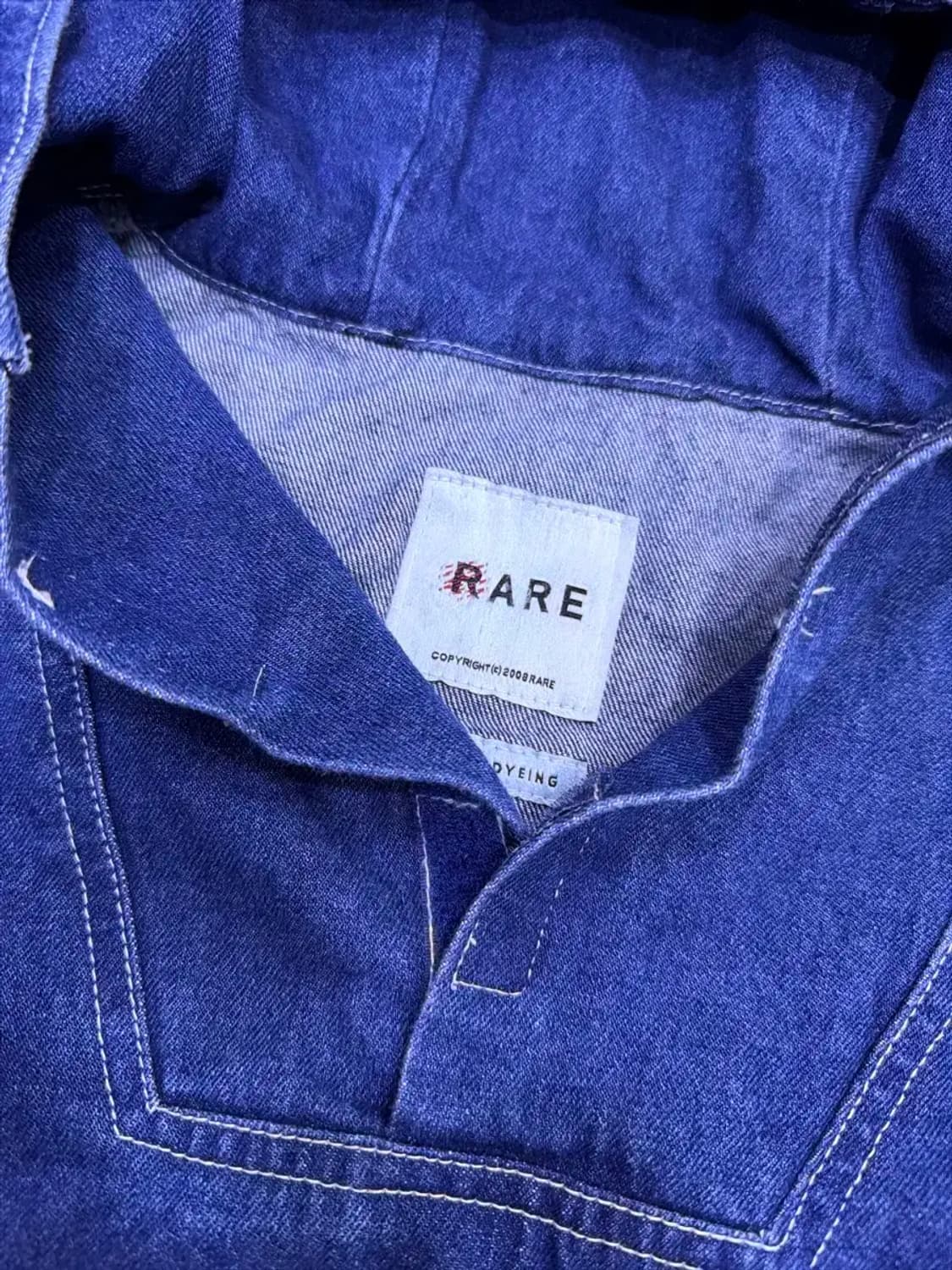 레어 데님 후드 아노락 청자켓 L 상품이미지6