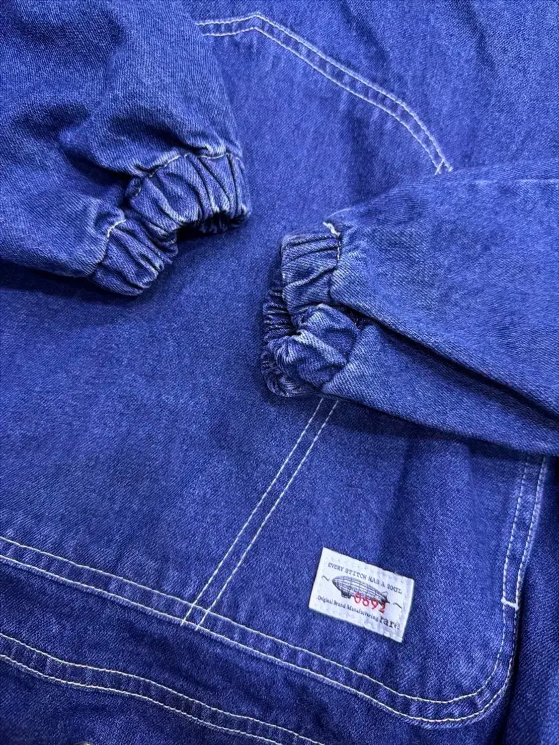 레어 데님 후드 아노락 청자켓 L 상품이미지7