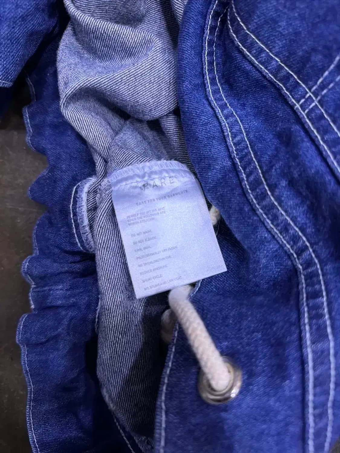레어 데님 후드 아노락 청자켓 L 상품이미지8