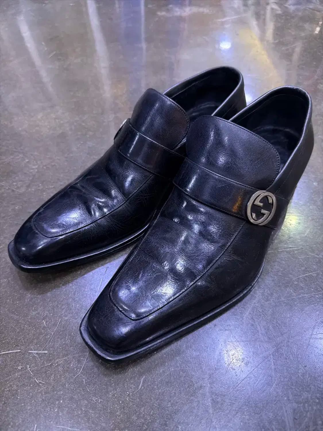 구찌 브로드윅 인터로킹 GG 드레스 로퍼 슈즈 240 상품이미지1