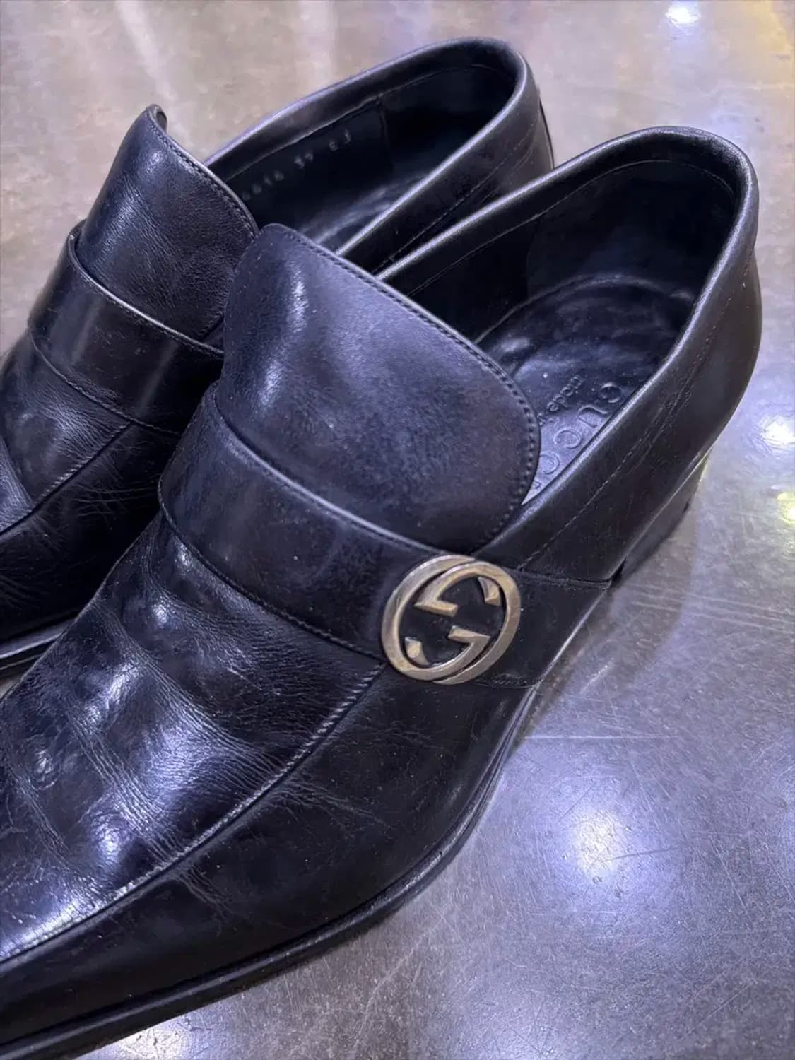 구찌 브로드윅 인터로킹 GG 드레스 로퍼 슈즈 240 상품이미지4