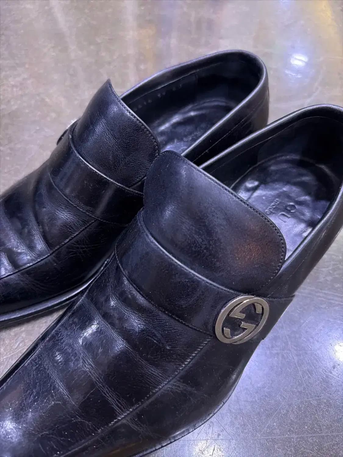 구찌 브로드윅 인터로킹 GG 드레스 로퍼 슈즈 240 상품이미지5