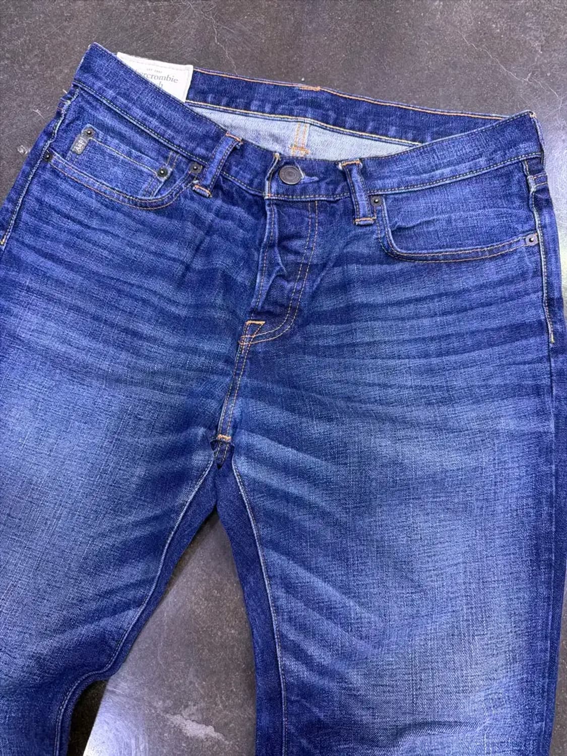 아베크롬비 슬림 스트레이트핏 빈티지 워싱 데님팬츠 32 상품이미지3