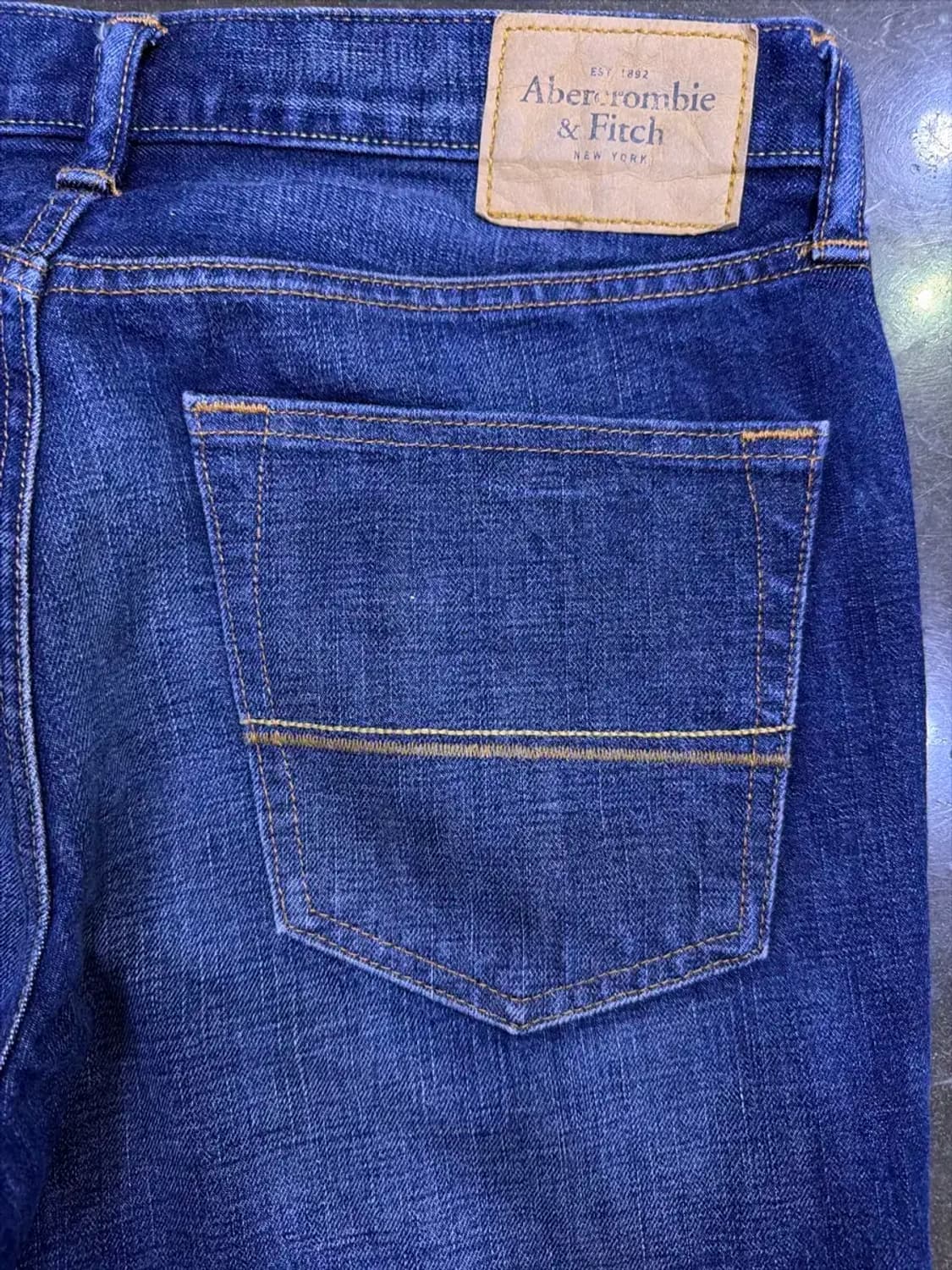 아베크롬비 슬림 스트레이트핏 빈티지 워싱 데님팬츠 32 상품이미지9