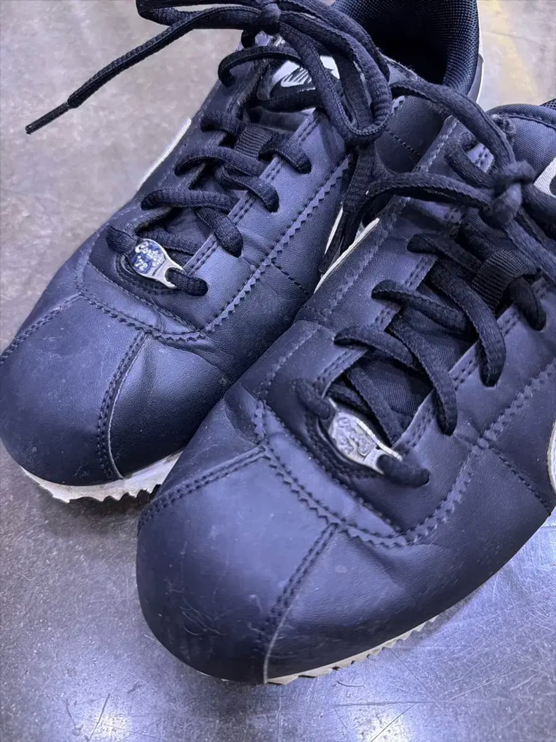 나이키 클래식 코르테즈 레더 블랙 화이트 스니커즈 240 상품이미지3