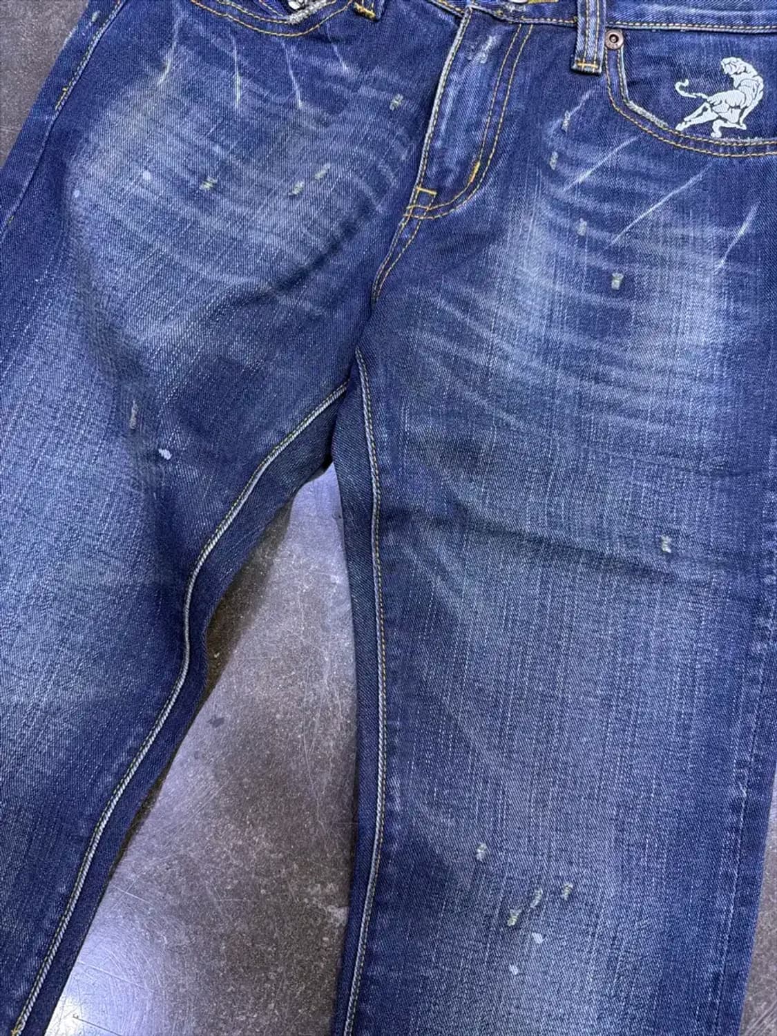 에드윈 x 오니츠카타이거 지퍼 빈티지 워싱 데님팬츠 29 상품이미지6