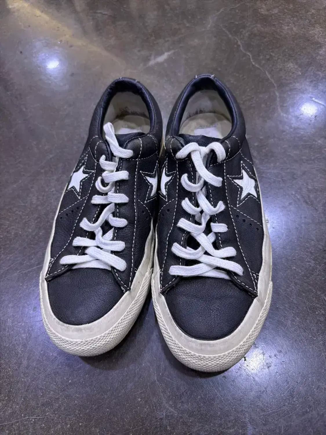 컨버스 존바바토스 원스타 레더 로우 스니커즈 블랙 230 상품이미지2