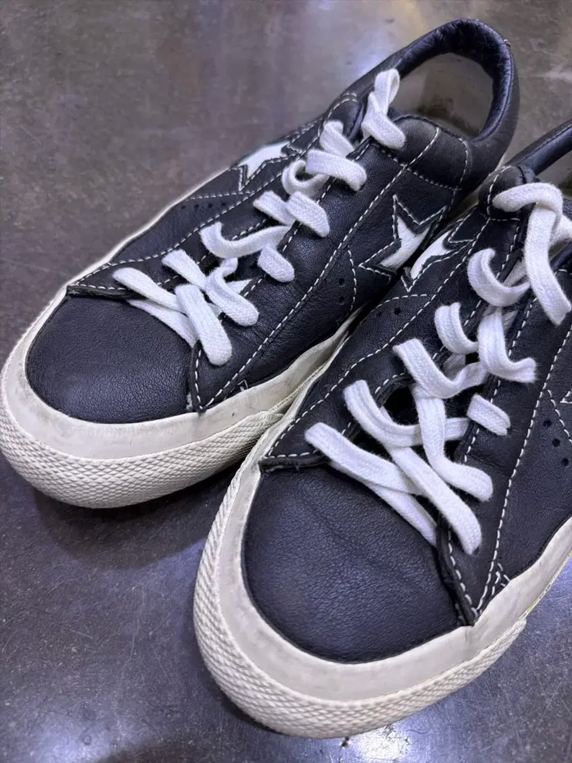 컨버스 존바바토스 원스타 레더 로우 스니커즈 블랙 230 상품이미지3