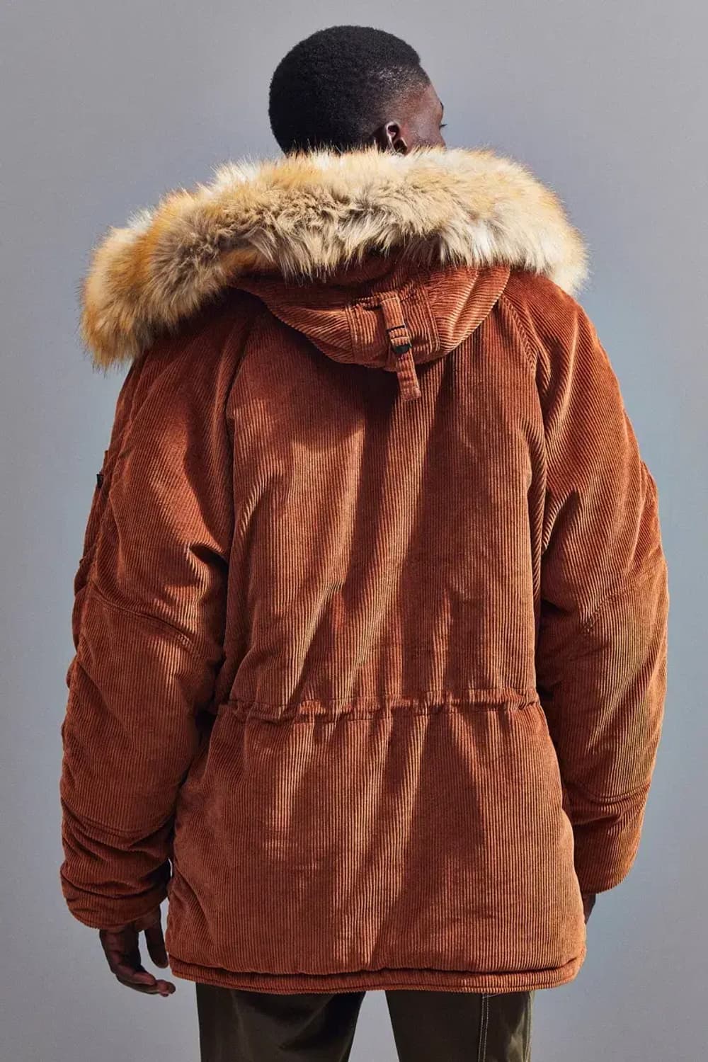 알파 인더스트리 브라운 코듀로이 N3B 봄버 자켓 M 상품이미지2