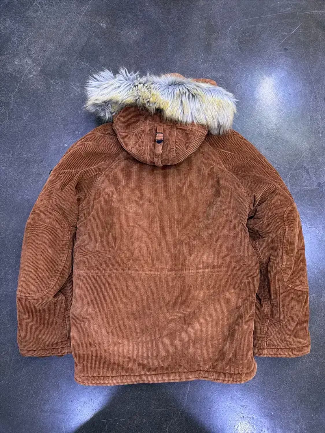 알파 인더스트리 브라운 코듀로이 N3B 봄버 자켓 M 상품이미지4