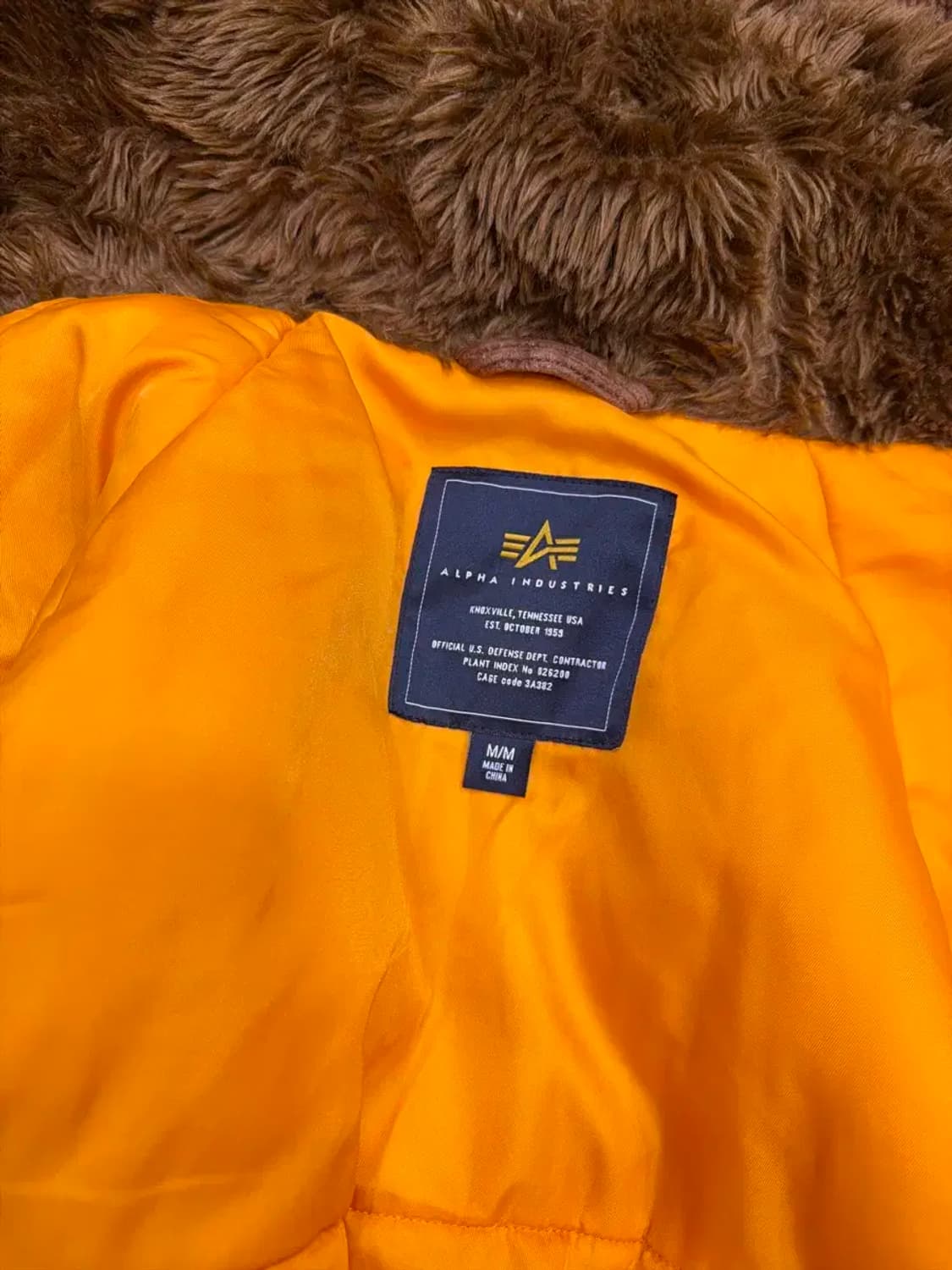 알파 인더스트리 브라운 코듀로이 N3B 봄버 자켓 M 상품이미지9