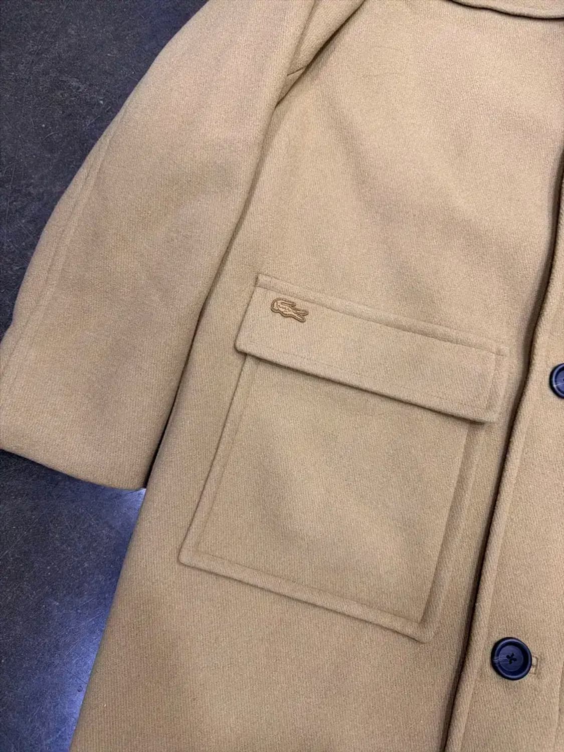 라코스테 플레인 더블 후드 코트 카멜 L 상품이미지5