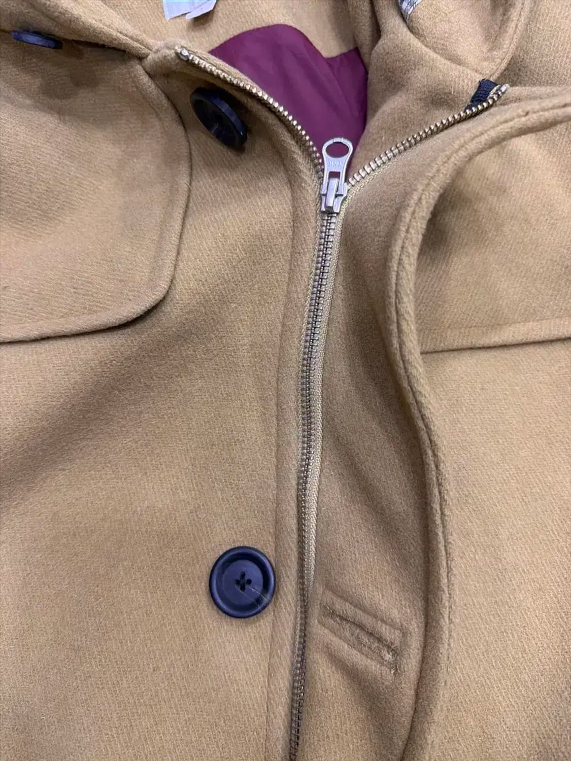 라코스테 플레인 더블 후드 코트 카멜 L 상품이미지6