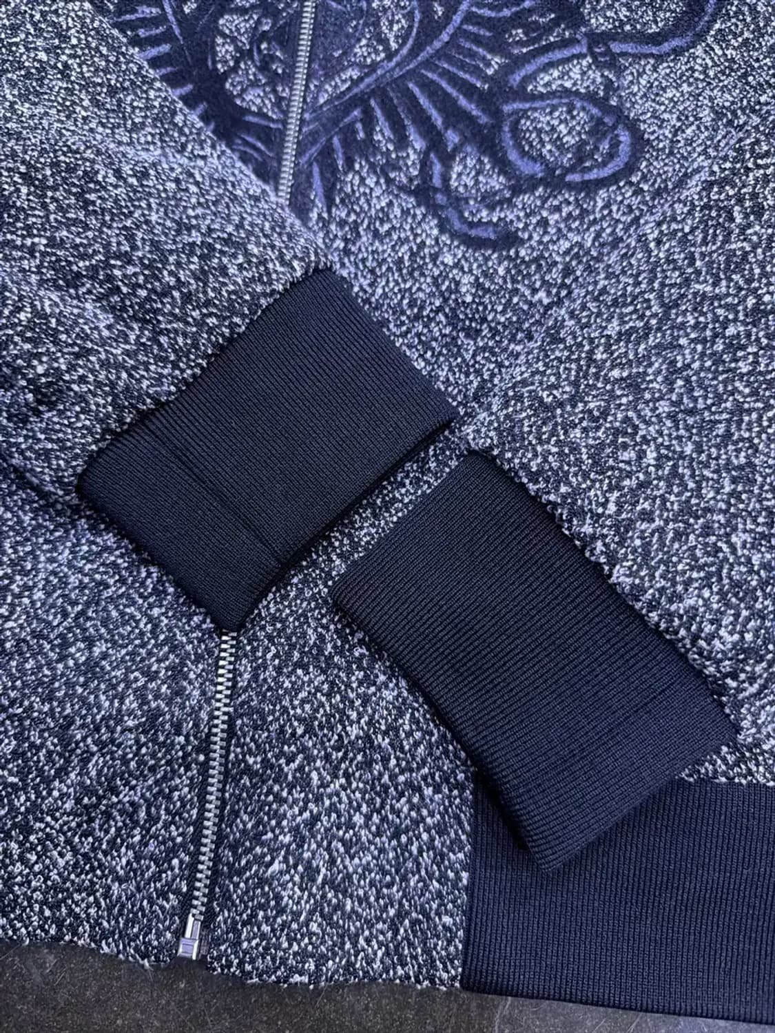 자라 쟈가드 스컬 자수 봄버 블루종 점퍼 M 상품이미지6