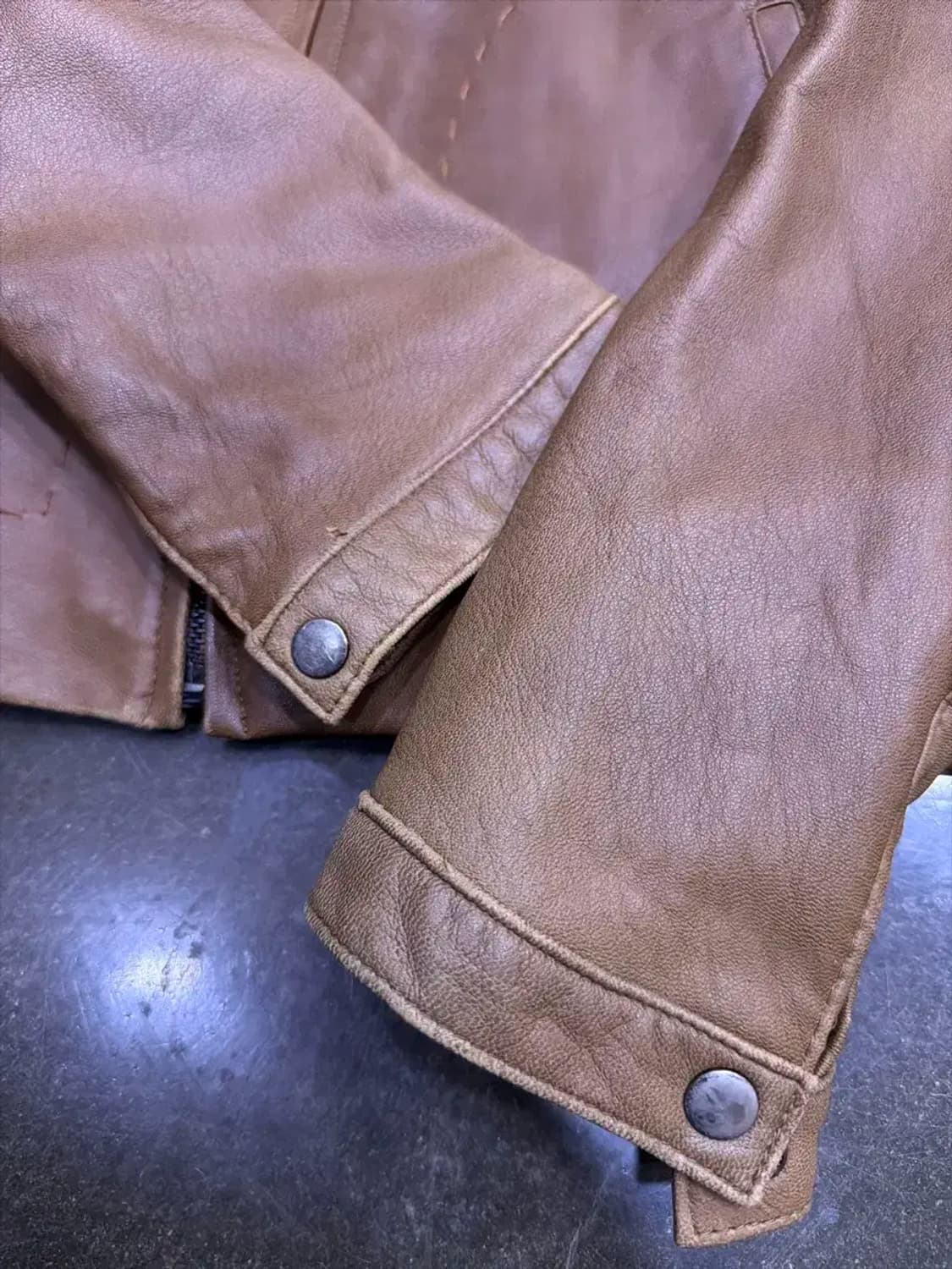 카루소 장광효 양가죽 스티치 라인 싱글라이더 자켓 55 상품이미지6