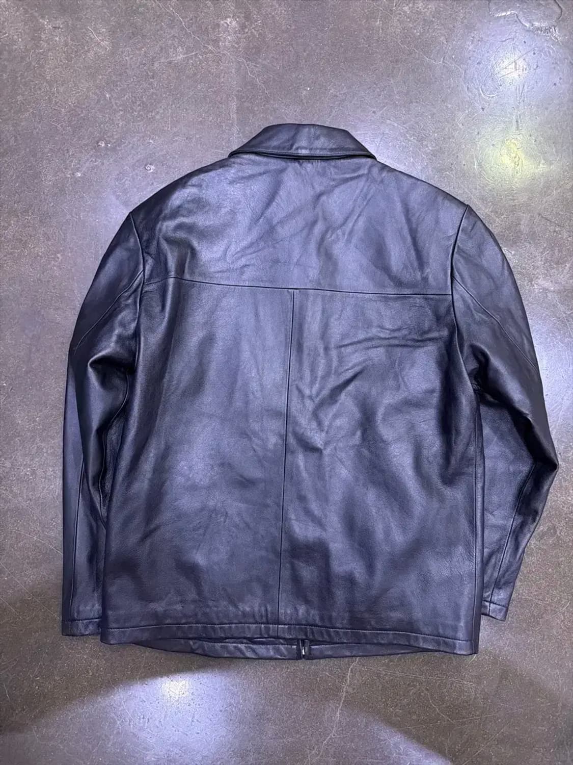 Ipso 입소 심플 싱글 양가죽 빈티지 레더자켓 100 상품이미지2