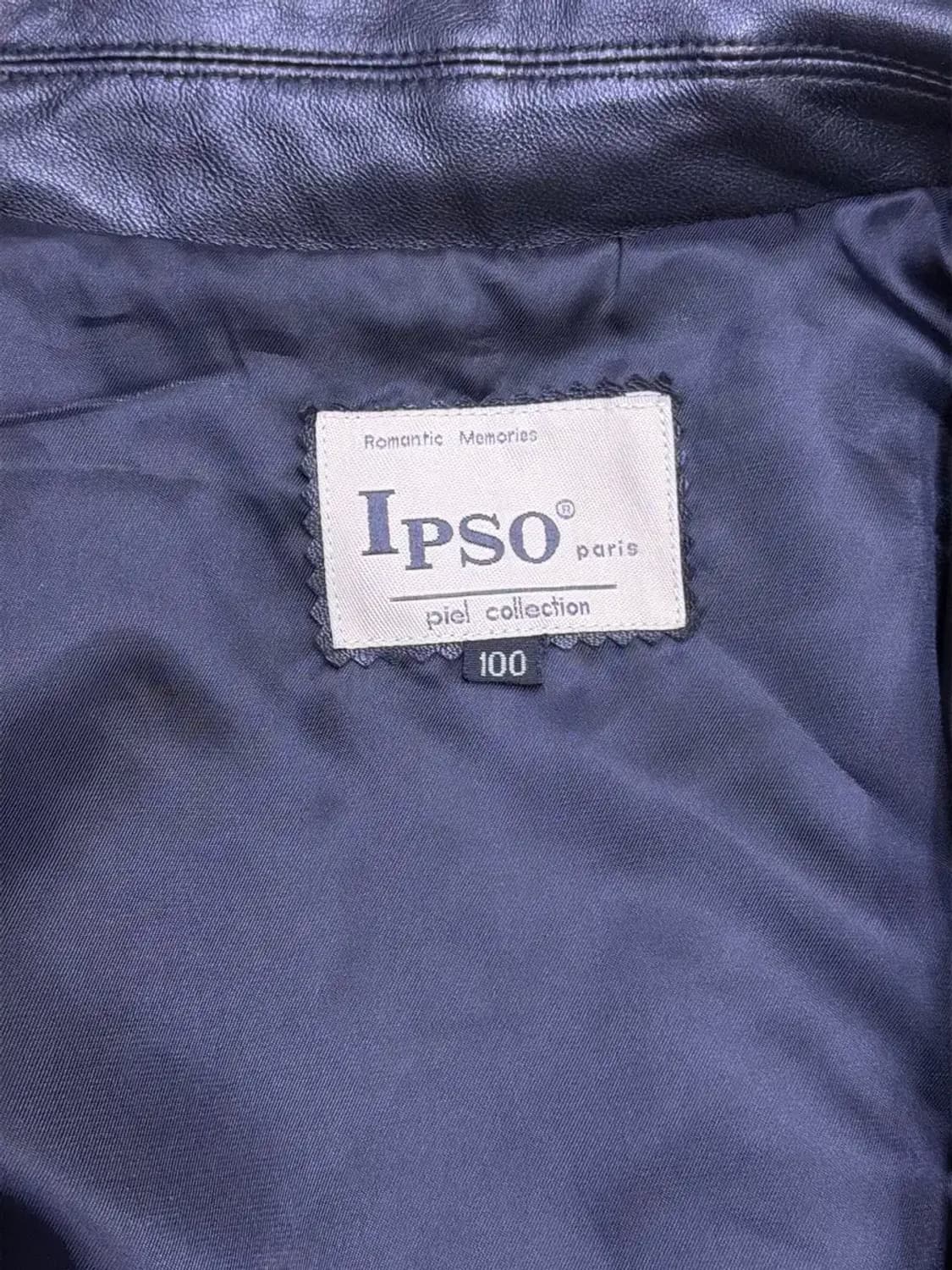 Ipso 입소 심플 싱글 양가죽 빈티지 레더자켓 100 상품이미지5