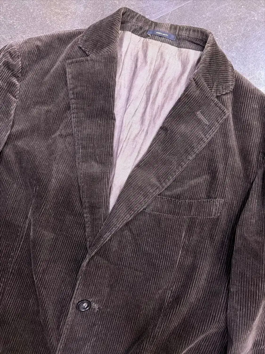 마시모두띠 코듀로이 블레이져 자켓 브라운 100 상품이미지3