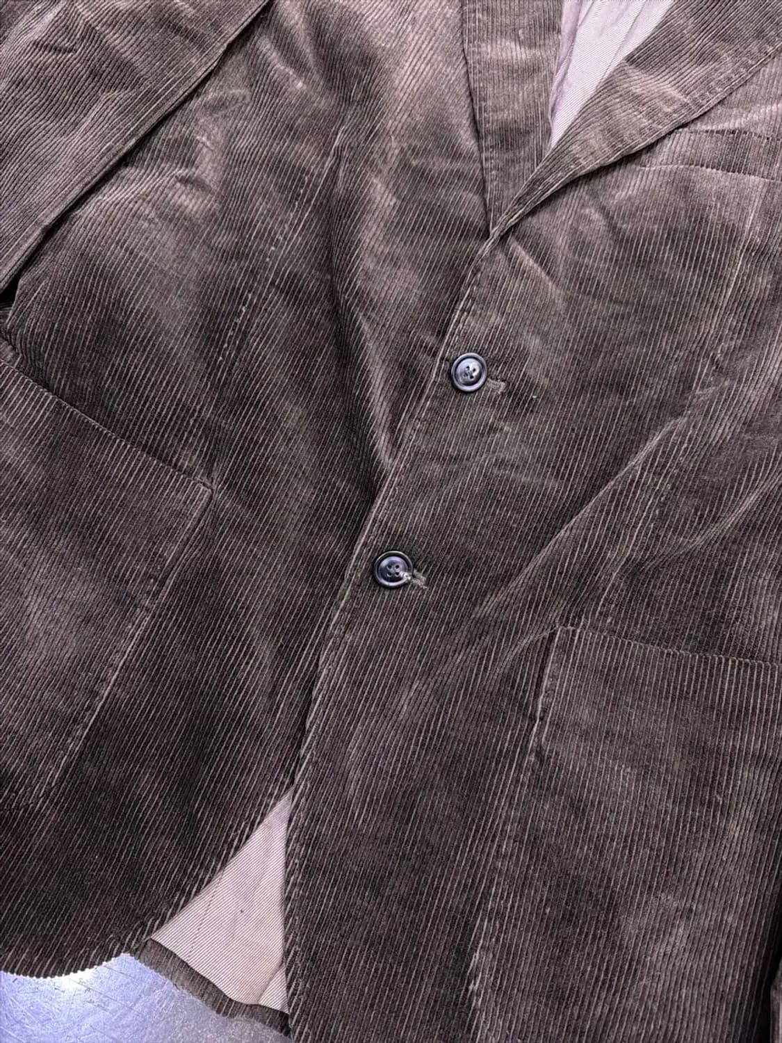 마시모두띠 코듀로이 블레이져 자켓 브라운 100 상품이미지4