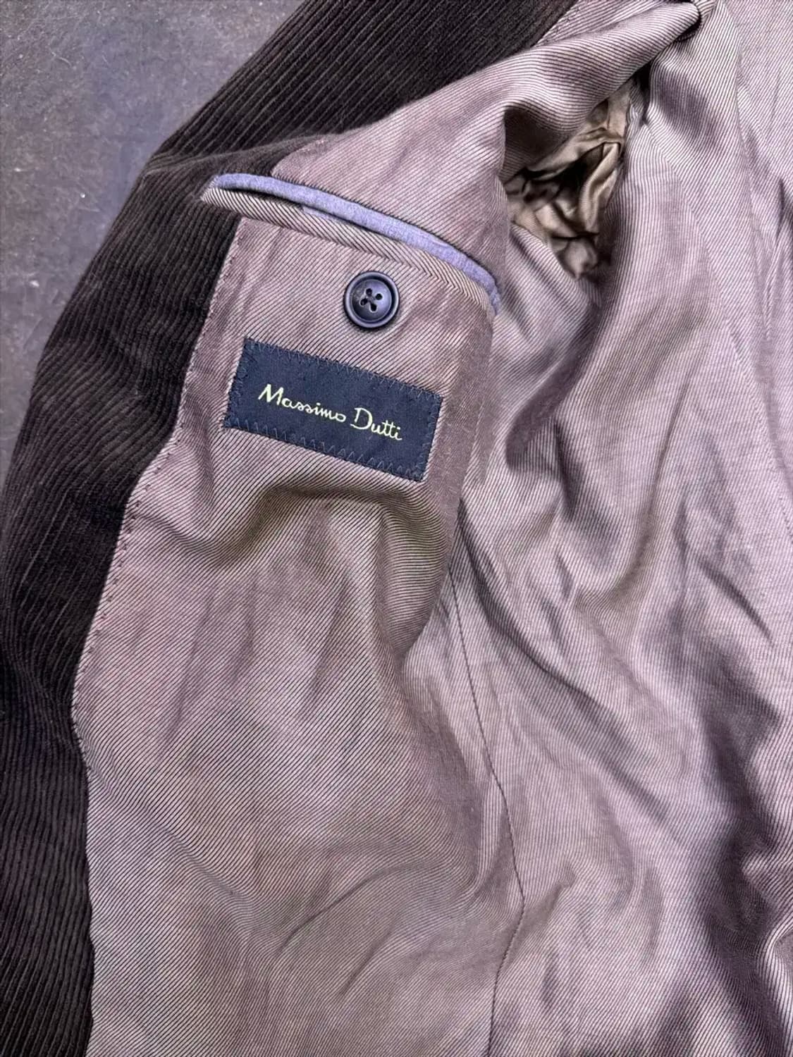 마시모두띠 코듀로이 블레이져 자켓 브라운 100 상품이미지7