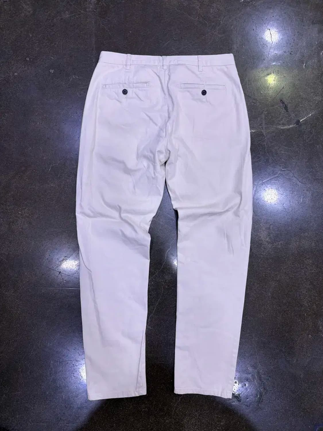 자라 테이퍼드핏 아이보리 코튼 치노팬츠 31 상품이미지2