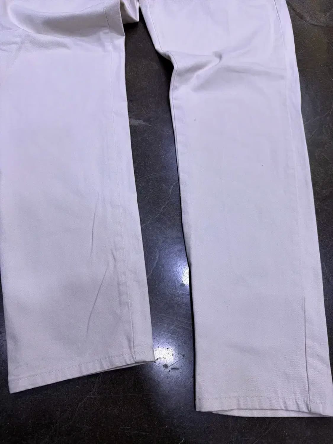 자라 테이퍼드핏 아이보리 코튼 치노팬츠 31 상품이미지5