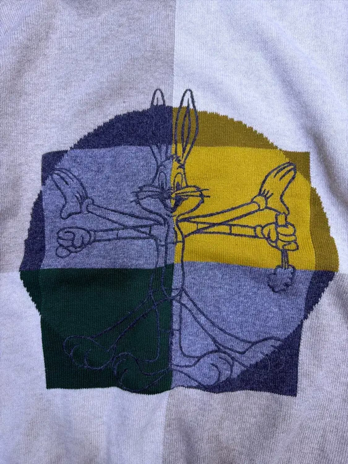 아이스버그 벅스 버니 다빈치 아트워크 니트 스웨터 L 상품이미지3