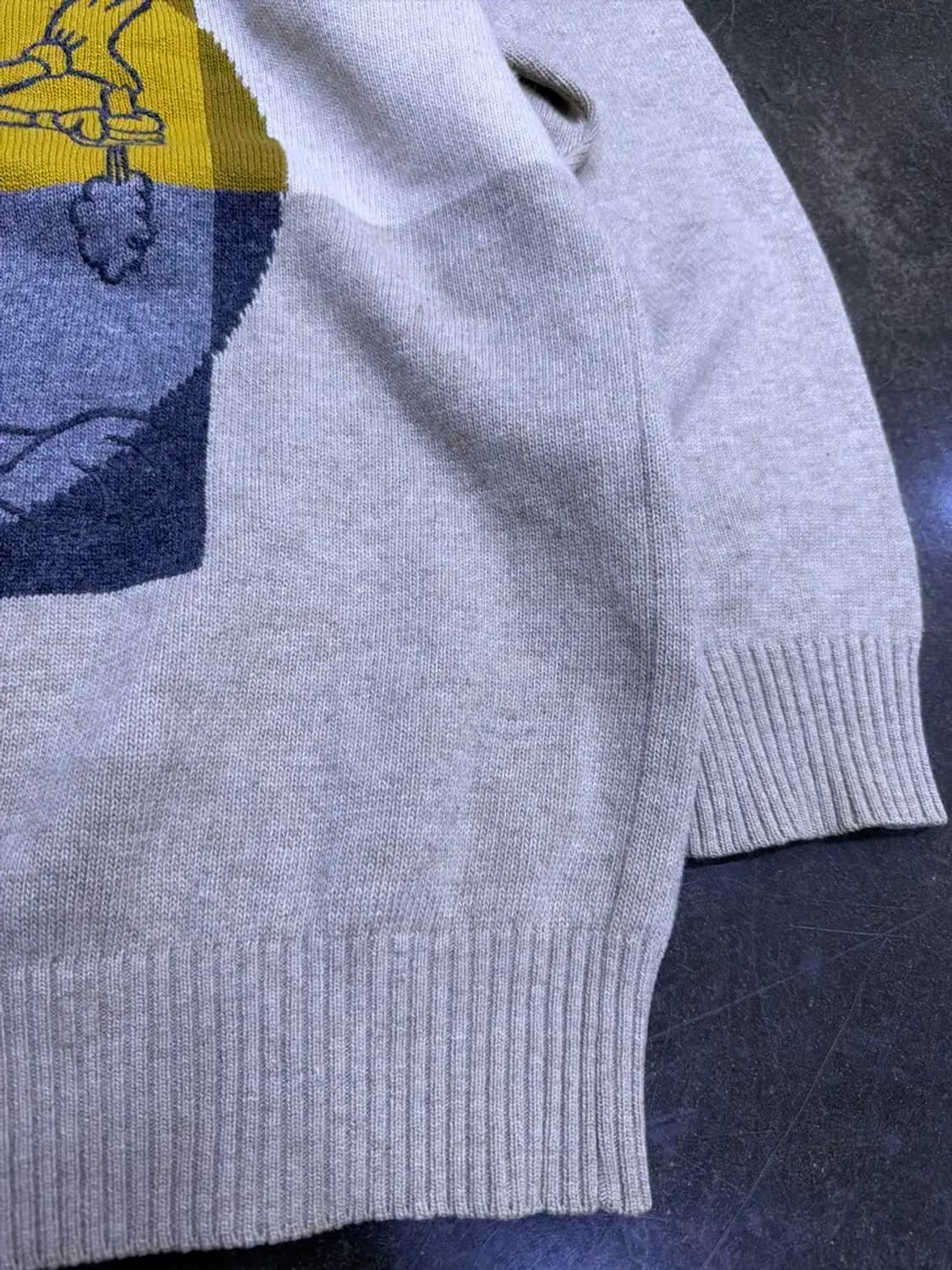 아이스버그 벅스 버니 다빈치 아트워크 니트 스웨터 L 상품이미지4