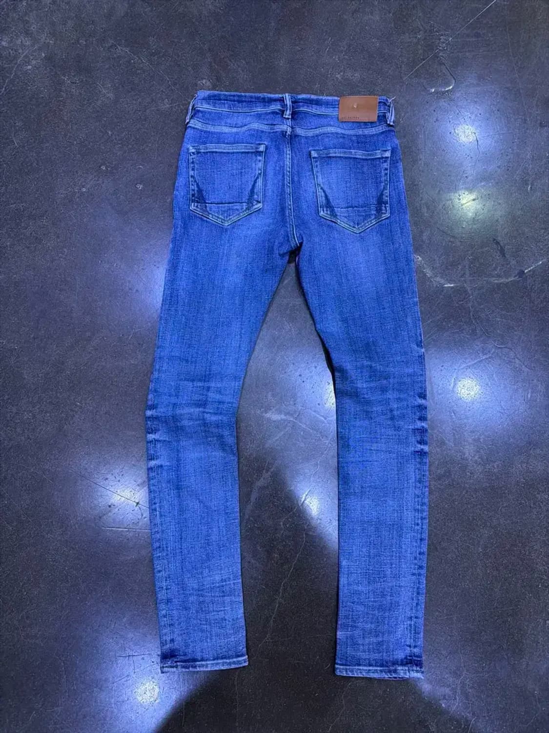 올세인츠 슬림핏 라인 워싱 데님팬츠 청바지 30 상품이미지2