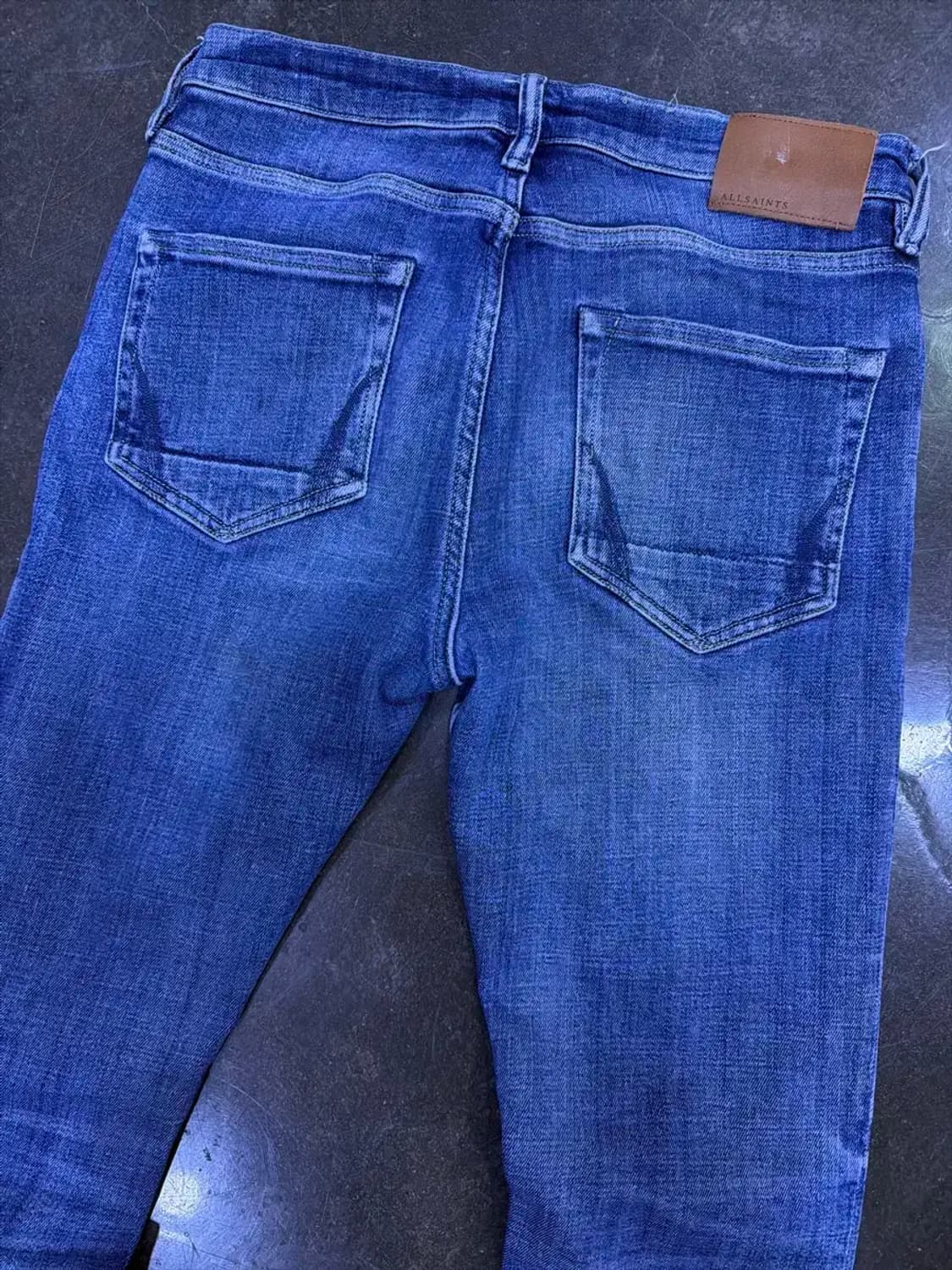 올세인츠 슬림핏 라인 워싱 데님팬츠 청바지 30 상품이미지7