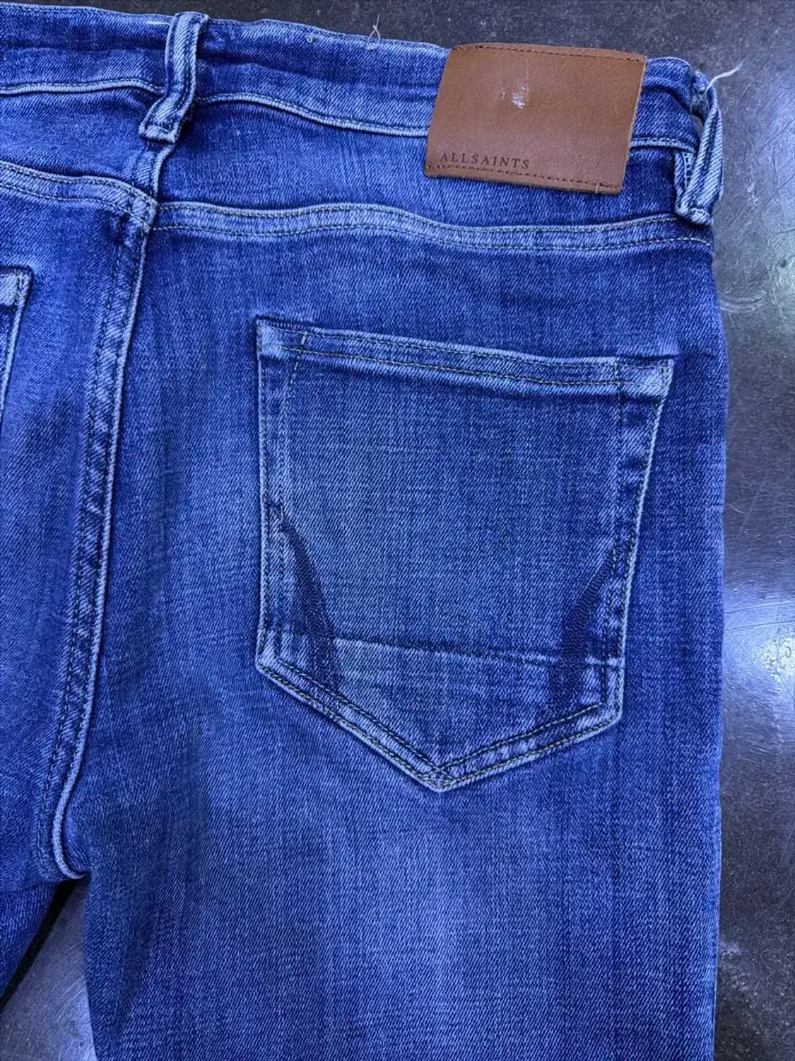올세인츠 슬림핏 라인 워싱 데님팬츠 청바지 30 상품이미지8