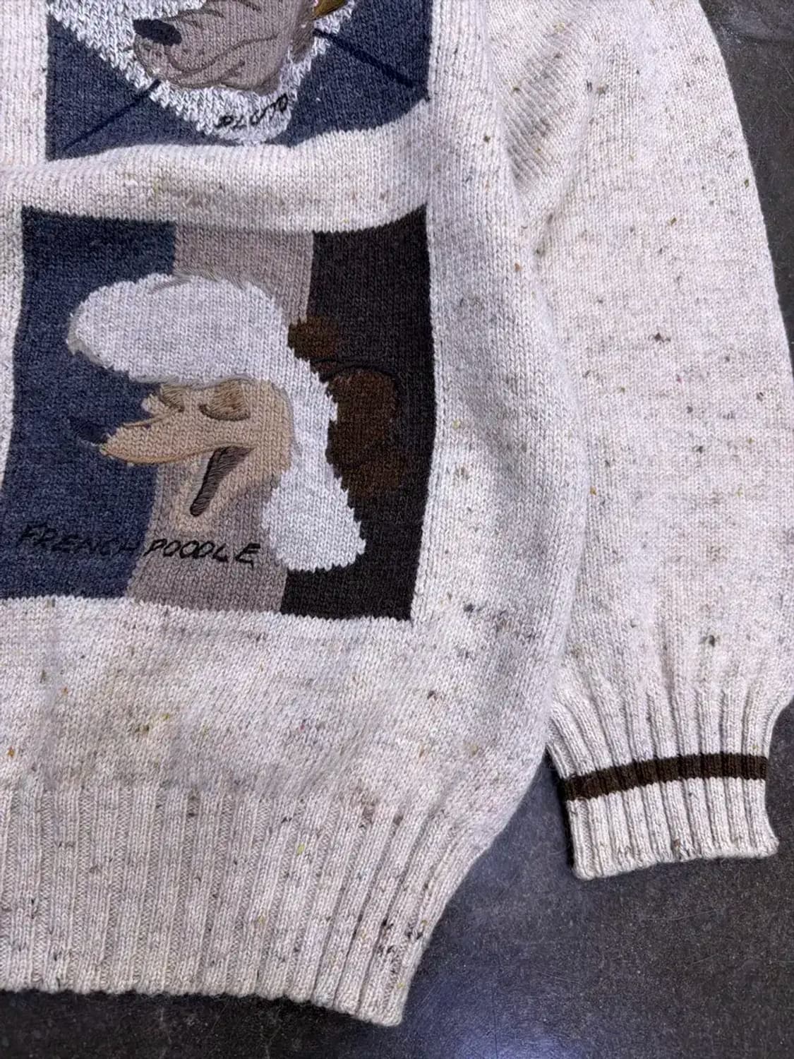 아이스버그 디즈니 캐릭터 자수 울 니트 스웨터 S 상품이미지5