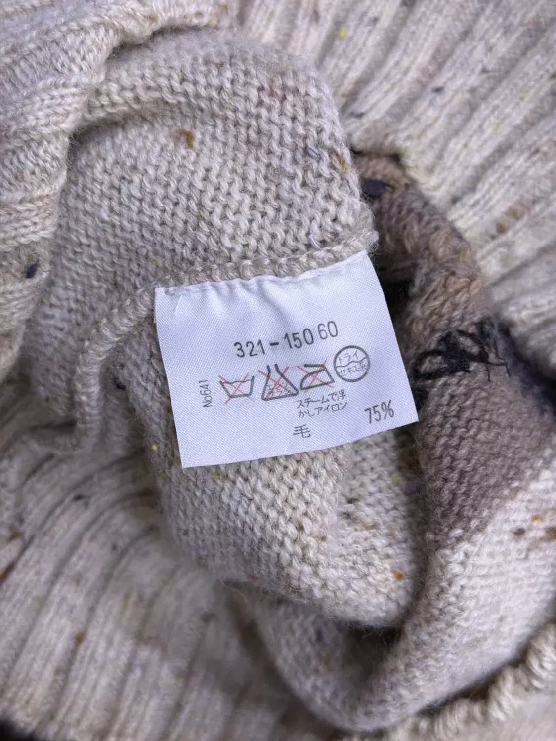 아이스버그 디즈니 캐릭터 자수 울 니트 스웨터 S 상품이미지7