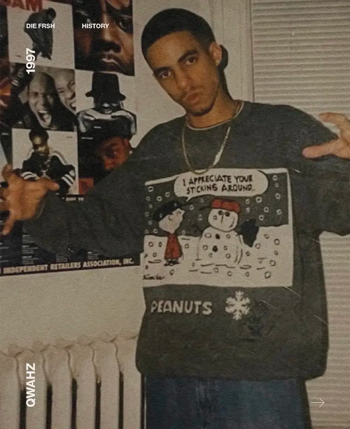 아이스버그 90s 피너츠 니트 스웨터 M 상품이미지1