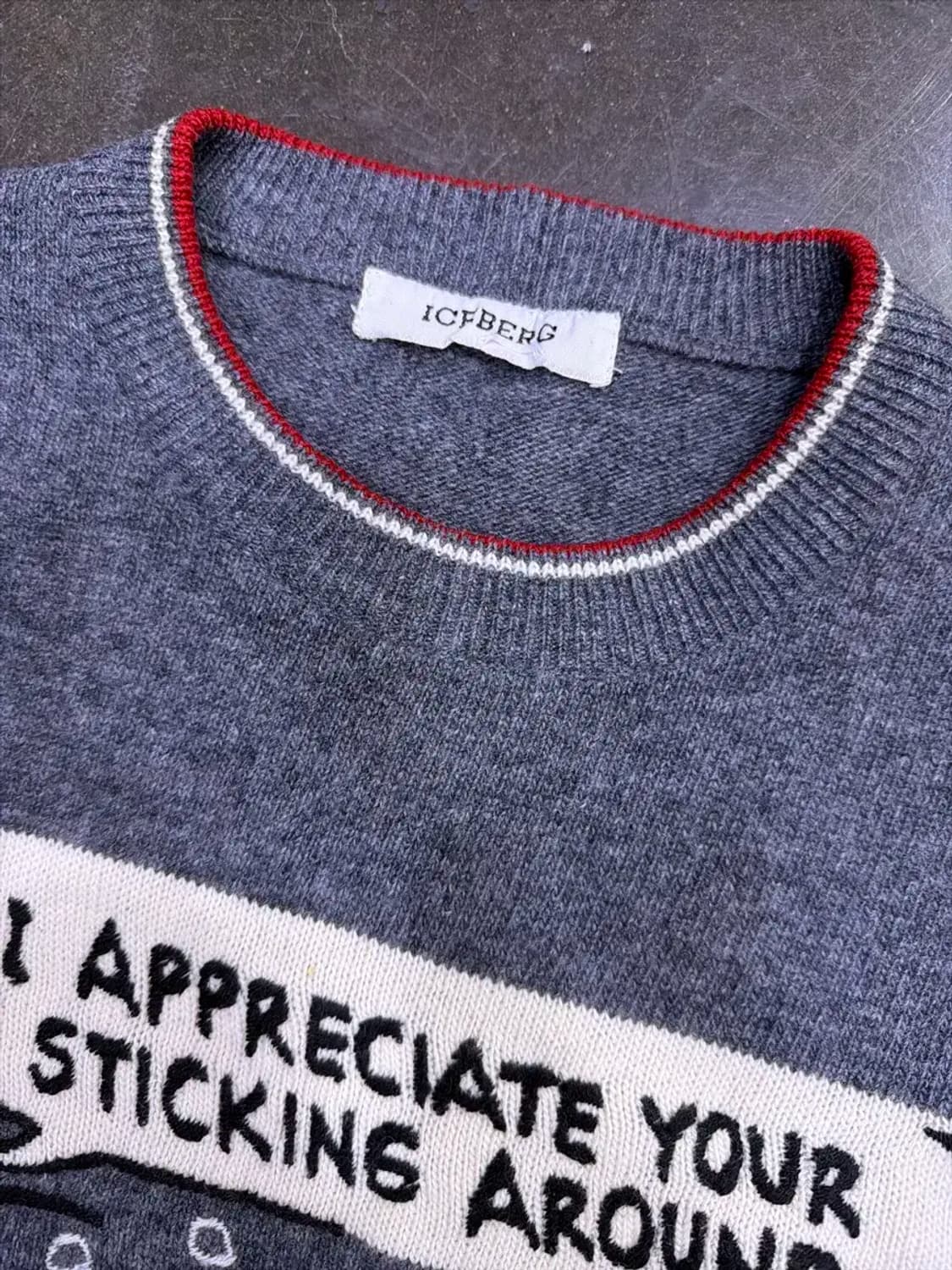 아이스버그 90s 피너츠 니트 스웨터 M 상품이미지4