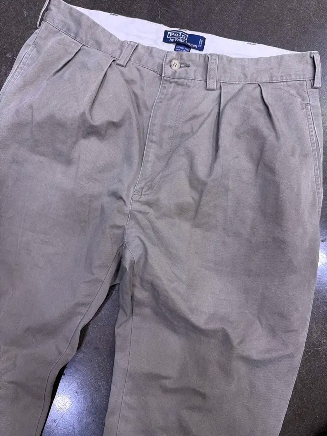 폴로 랄프로렌 클래식핏 핀턱 치노팬츠 32 상품이미지3