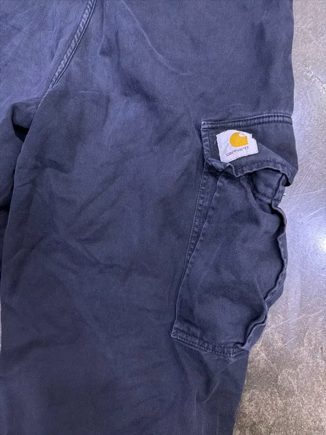 칼하트 블랙워싱 카고 레귤러핏 팬츠 32 상품이미지7
