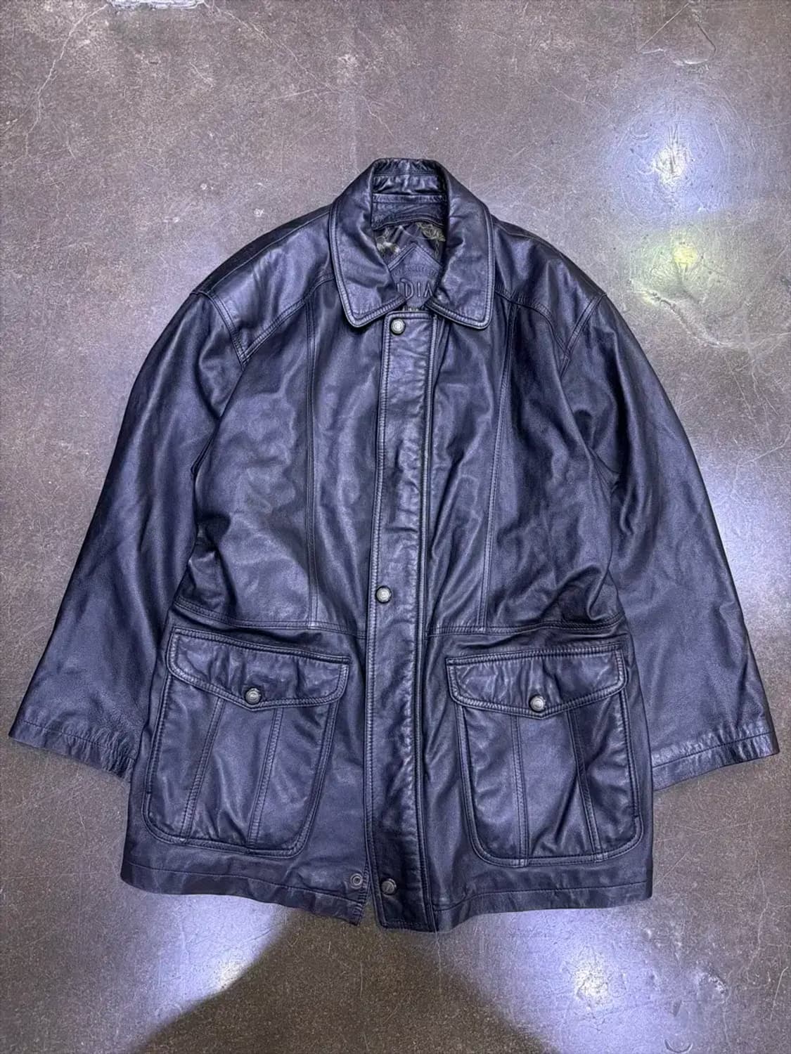 인디언 빈티지 양가죽 사파리 봄버 레더자켓 105 상품이미지1