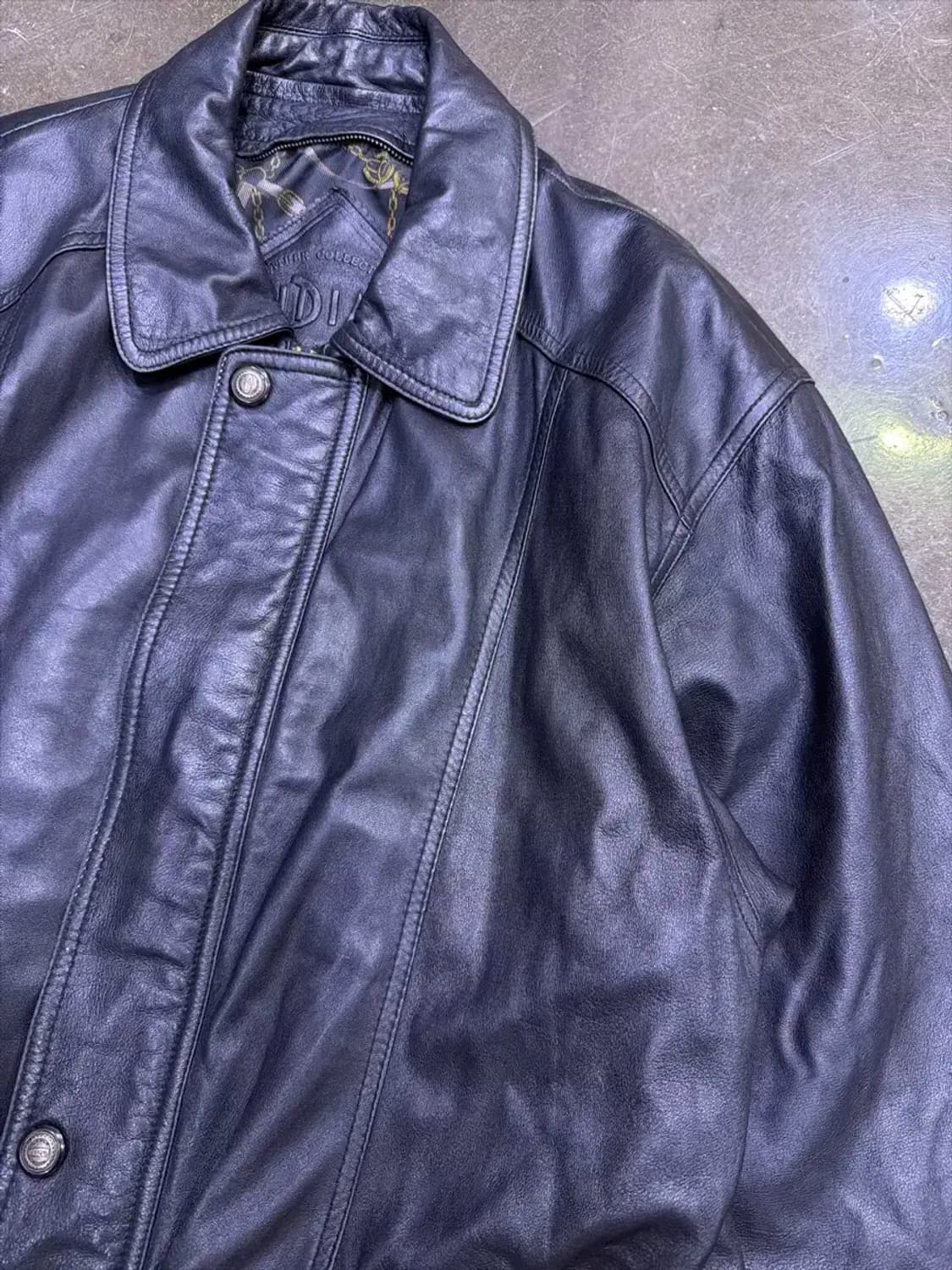 인디언 빈티지 양가죽 사파리 봄버 레더자켓 105 상품이미지4