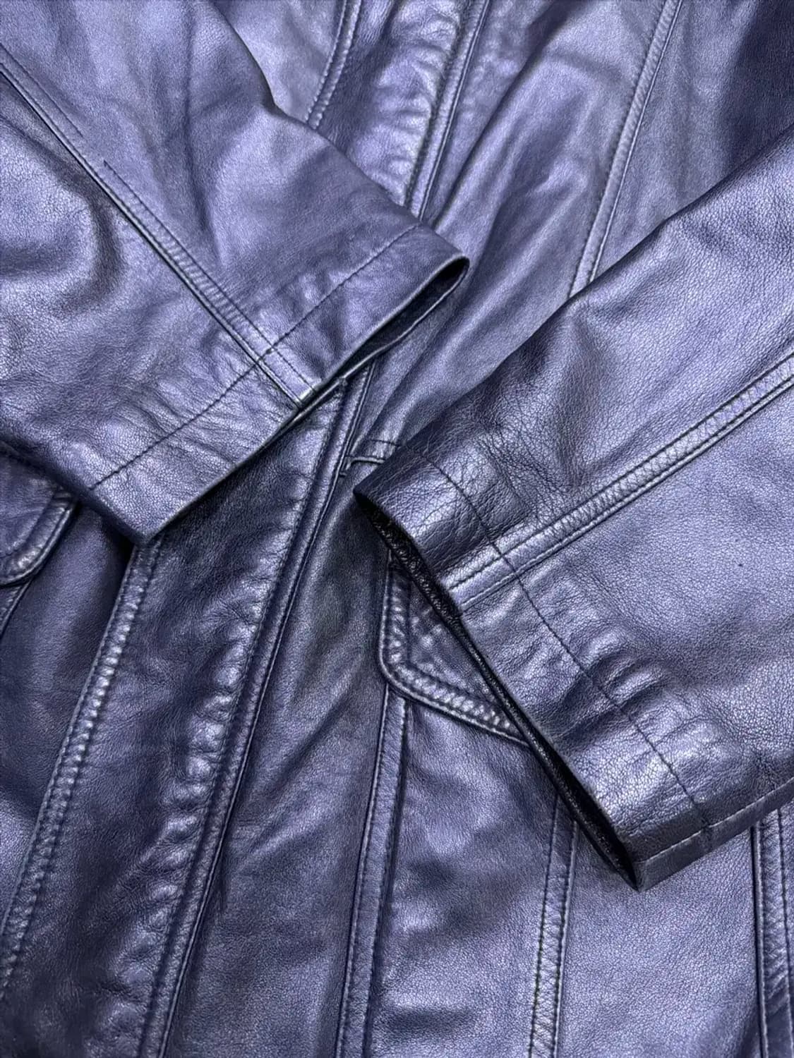 인디언 빈티지 양가죽 사파리 봄버 레더자켓 105 상품이미지6