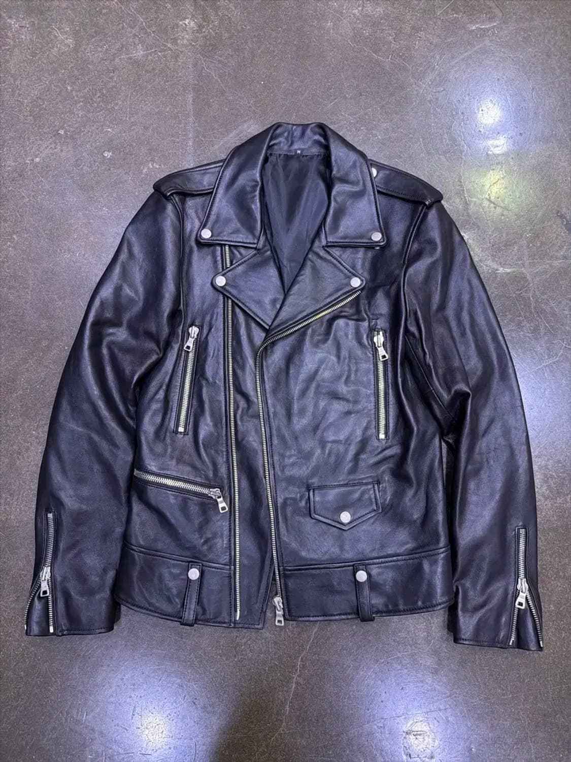 세인트 양가죽 더블 라이더 레더자켓 M 상품이미지1