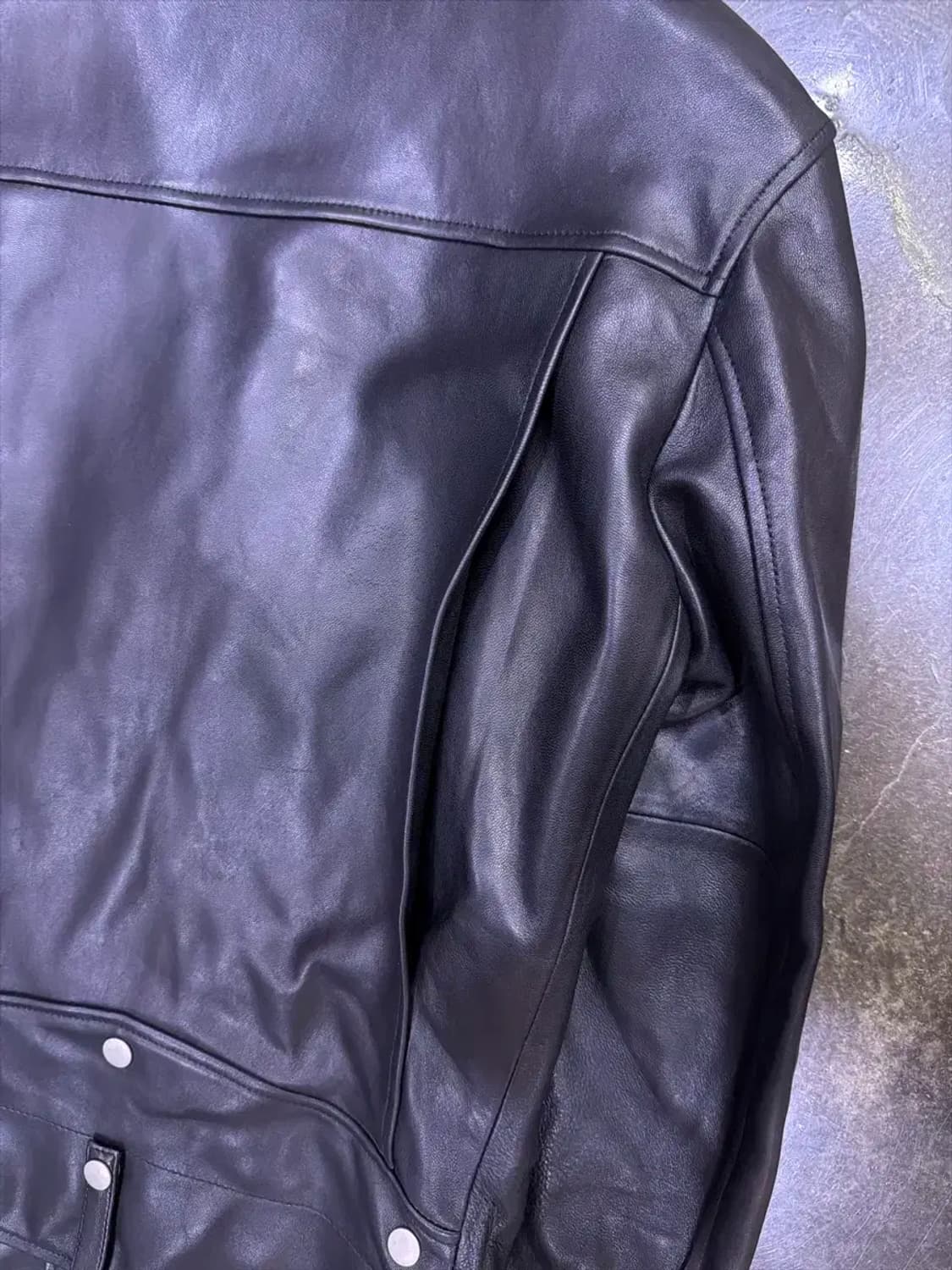 세인트 양가죽 더블 라이더 레더자켓 M 상품이미지6