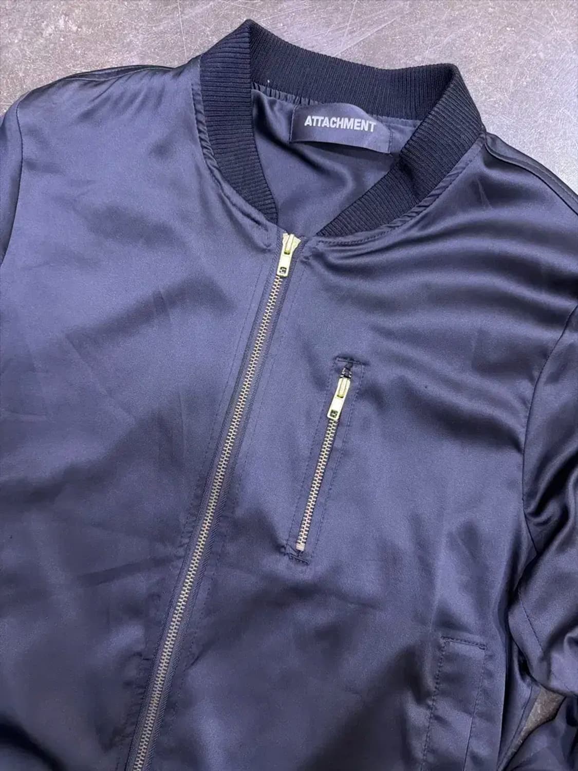 새틴 ma-1 항공점퍼 블루종 점퍼 블랙 M 상품이미지3