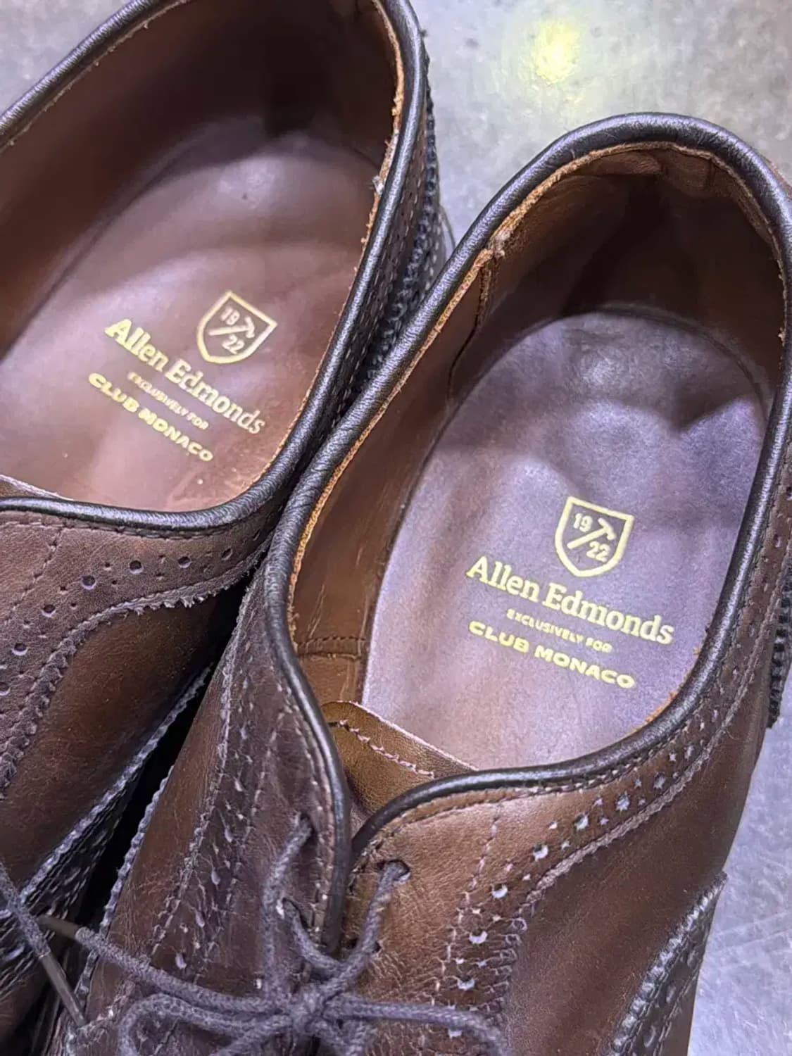 알렌에드몬즈 x 클럽 모나코 클래식 윙팁 슈즈 275 상품이미지5