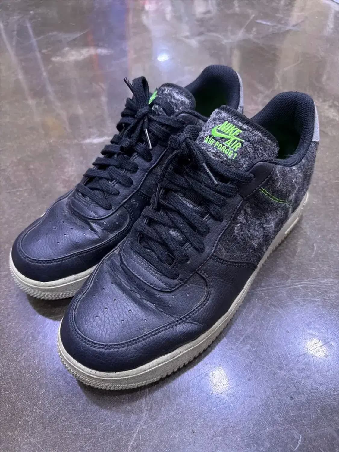 나이키 에어포스1 07 로우 일렉트릭 블랙 그린 285 상품이미지1