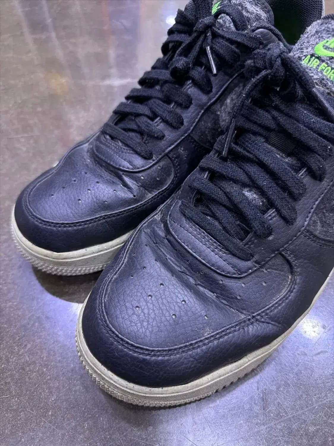 나이키 에어포스1 07 로우 일렉트릭 블랙 그린 285 상품이미지3